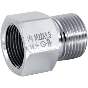 Fdit CO2 Regulator Fish Equipment CO2 Cylinder Adapter Connector Converter for Aquarium 4 Sizes (Female M22x1.5 to Male G5/8)