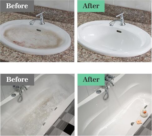 NADAMOO Water-Based Tub and Tile Spray Paint, Less Irritating Odor Aerosol Refinishing Paint for Bathroom Porcelain Bathtub Sink, 2 Cans, Semi-Gloss White in Kuwait