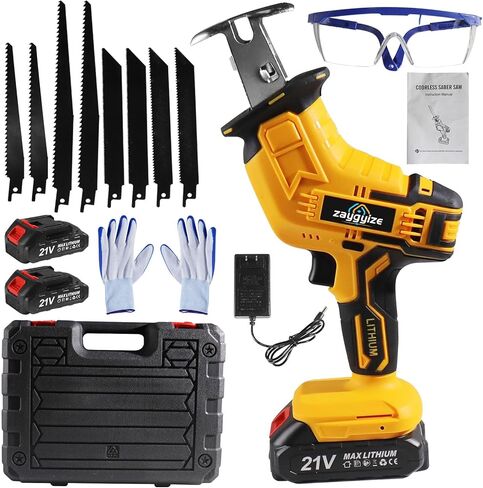 منشار ترددي متوافق مع بطارية DeWalt 20V، منشار ترددي لاسلكي بدون فرشاة، سرعة متغيرة 0-3500SPM، تغيير الشفرة بدون أدوات، مجموعة 4 شفرات منشار لقطع الخشب/المعادن/PVC، أداة فقط in Kuwait