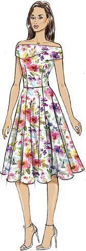 Butterick B7006K5 MEASS 'OFF COTTER VIRESS SHITES PACKET ، COMME CODE B7006 ، أحجام 8-10-12-14-16 in Saudi Arabia