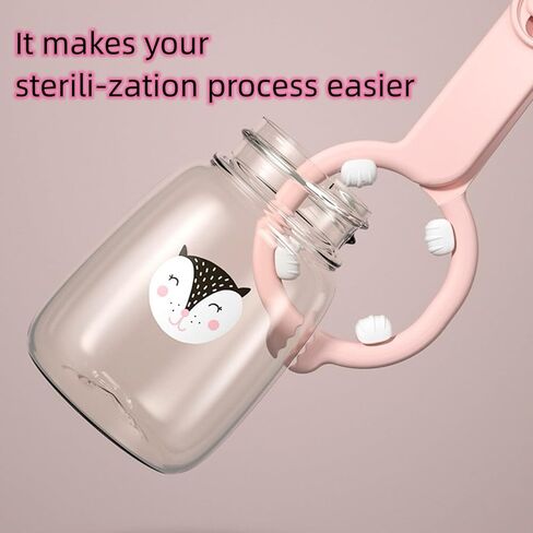 Baby Bottle Tong, Anti-Slip Pacifier Bottle Tongs, Silicone Baby Safety Bottle Holder, Scissor Design Multi-Functional High-Temperature Resistant Tong in Kuwait
