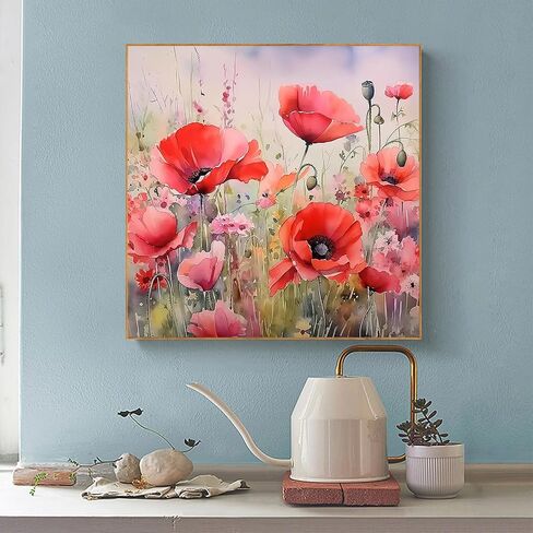 GXGLLPZBY Paint by Number Canvas Kit for Adults- DIY Beginner Easy Paint by Number Kits Faith, Hope, Love Wishing Bottle, Oil Paint by Color Acrylic Painting Home Wall Decor 16x16inch in Saudi Arabia