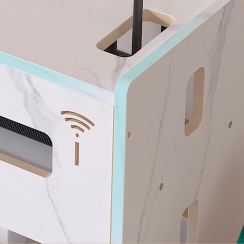 Catekro WIFI Router Storage Box, wifi Cabinet to Hide Router and Modem, Router Cover Decorative Box for Office and Home (273-Brown) in Kuwait
