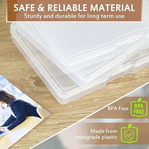 صندوق تخزين الصور مقاس 12.7 × 17.78 سم، 18 صندوقًا داخليًا للصور كبير جدًا، حاويات تخزين صور خالية من الأحماض، صندوق تخزين الحرف اليدوية لتنظيم البذور للصور والحرف اليدوية والطوابع وما إلى ذلك (شفاف، 18 صندوقًا) in Kuwait