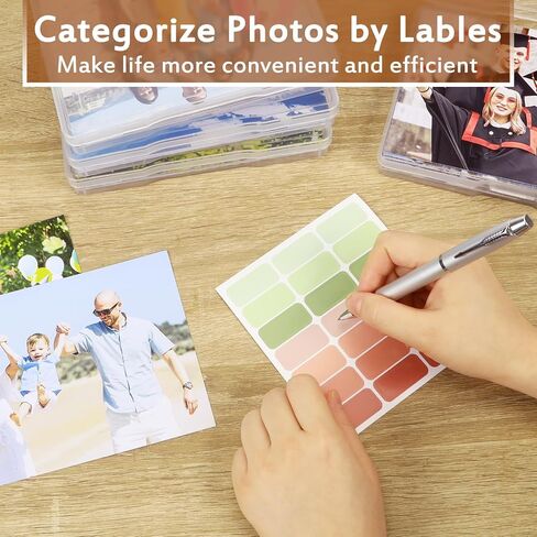 صندوق تخزين الصور مقاس 12.7 × 17.78 سم، 18 صندوقًا داخليًا للصور كبير جدًا، حاويات تخزين صور خالية من الأحماض، صندوق تخزين الحرف اليدوية لتنظيم البذور للصور والحرف اليدوية والطوابع وما إلى ذلك (شفاف، 18 صندوقًا) in Kuwait
