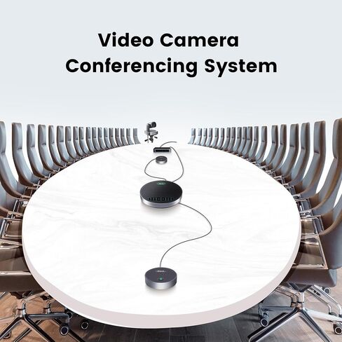 All-in-One PTZ 4K 12X Optical Zoom Video Conference Room Camera System with Bluetooth Speakerphone 2 Expansion Mics HDMI 78° Wide View Angle Lens Works with Zoom Webex for Large Meeting Room in Kuwait