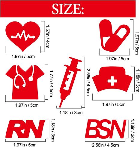 2Sheets Nursing School Graduation Stickers Nurse Class of Party Decals Graduation RN BSN Decorations for Nurse Future Nurse Grad Party Medical RN Theme Party Supplies (Pink) in Kuwait