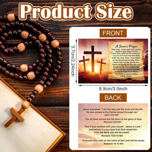 300 PCS Bible Tract Salvation Cards Bulk Prayer Goffel Pocket Holy Bible Bible Asses Wallet Planner Landmark for Men Women Connering Tool (English) in Saudi Arabia