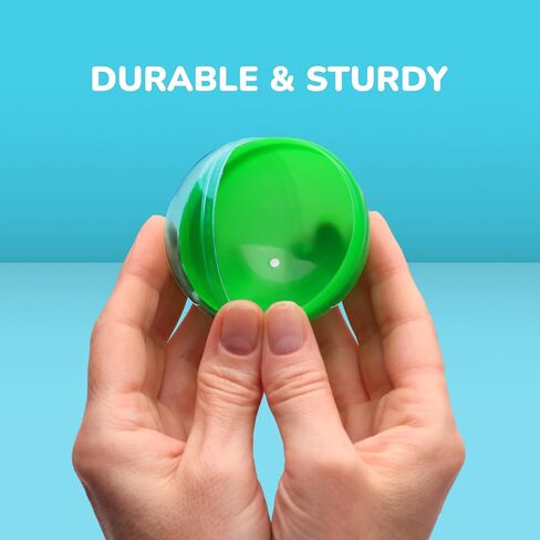 Capsule Vending Machine Translucent Round Capsules Empty 25 pcs 2.6 inch - Gumball Machine Capsules Bulk Claw Machine Refills Easter Basket Stuffers Birthday Gifts Pinata Stuffers DIY Craft Supplies in Saudi Arabia