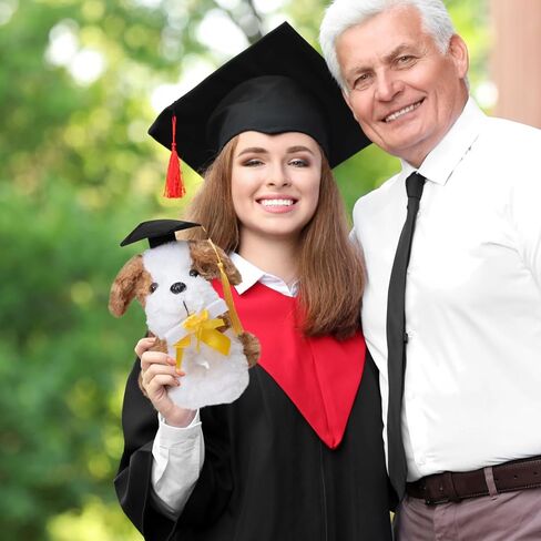 Hollyhome Graduation Elephant Plush 2024 هدايا التخرج لمدرسة رياض الأطفال الثانوية أو الحيوانات المحشوة بالكلية مع شهادة CAP الرمادية 8 بوصة in Kuwait