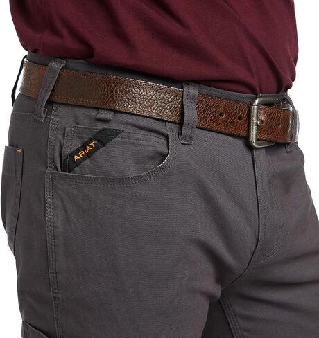 Ariat Male Rebar M7 Slim DuraStretch Made Tough Straight Pant Field Khaki 33W x 30L in Saudi Arabia