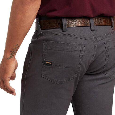 Ariat Male Rebar M7 Slim DuraStretch Made Tough Straight Pant Field Khaki 33W x 30L in Saudi Arabia