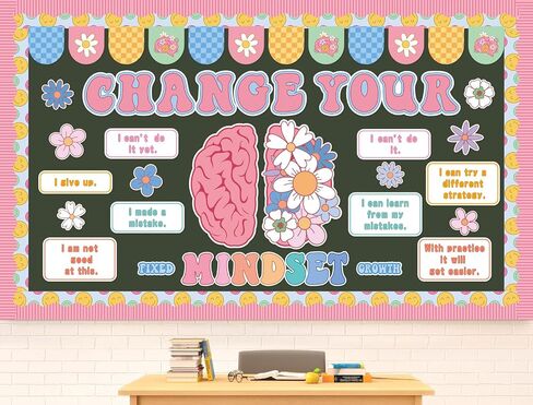Spring Bulletin Board Set Colorful Floral Bee Cutouts Learning Blooms Here Classroom Decoration for Kindergarten School Chalkboard Wall Decor in Kuwait