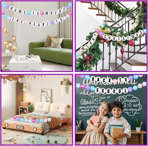 DIY Giant Friendship Bracelet in My Birthday Era Banner Birthday Banner Famous Singer Customizable Banner Garland Decor Foam Circles Ball Plastic Balls DIY Supplies in Kuwait