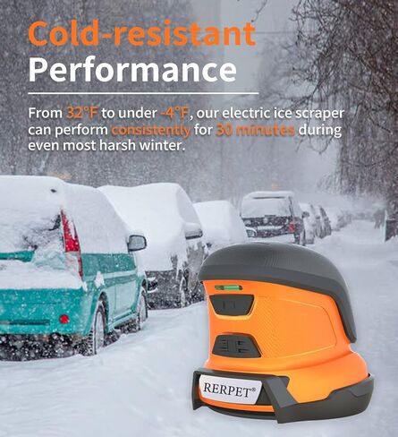 Electric Ice Scraper, Ice Scrapers for Car Wind Shield, Ice Removal Tool for Car in Winter, Handheld Snow Scraper for Car with High Efficiency, Portable De-ice Tool for Snow&Frost in Kuwait