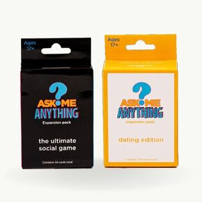 ASKMEANYTHING Ultimate Ask Me Anything Bundle - Original Expansion Pack & Date Night Conversation Starter Dating Card Game