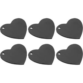Patikil Heart Charm ، قلادة قلب ختم ختم الفراغات علامات الفولاذ المقاوم للصدأ علامات ختم فارغة قلادة لنقش الليزر