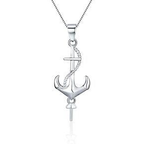 sterling Silver Anchor Bail Pin Pendant Forting for Pearl Jewelry ، Design Pendant Mount for Women Diy Making Making