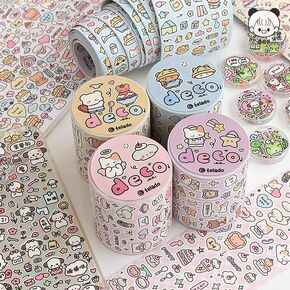Alideco 4 PCS Tirado Graffiti Tape رائعة لمستلزمات Journal Bullet ، والفنون ، وسكر القصاصات ، وحرف DIY ، والمخططين