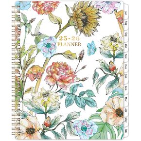 2024-2025 Planner - Academic Planner 2024-2025, Jul.2024 - Jun.2025, 8" x 10", 2024-2025 Planner Weekly & Monthly Thick Paper, Perfect Daily Organizer - Art Floral