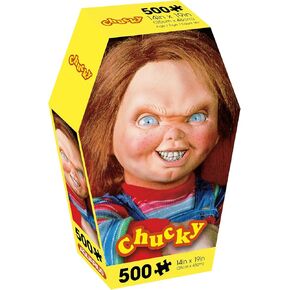 Aquarius Chucky أنا صديقك 500pc لغز (أحجية 500 قطعة بانوراما) - Free Glare - Precision Fit - Movie Movie Movie و Collectibles مرخصة رسميًا - 14x19 بوصة