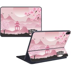 MightySkins Skin Compatible with Apple Magic Keyboard Folio for iPad 10th Gen (2022) - Cherry Blossom Dream | Protective, Durable, and Unique Vinyl Decal wrap | Easy to Apply | Made in The USA