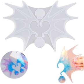 Zorza 1pcs Diy Shell Shell Clip Mould Mould No Piercing مطلوبة مع مقطع أذن راتنج العفن بلورات الفراشة الخيالية للأقراض