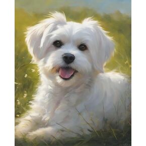 Zuvrdiai DIY Paint بأرقام للبالغين ، لوحة DIY Maltese بواسطة عدد من مجموعات رسم الطلاء الزيت القماش ، 40 × 50 سم