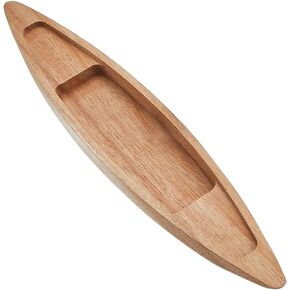 GORGECRAFT Unfinished Wooden Boat Craft Wood Boat Model Mini Nautical Fishing Sailboat Burly Wood Canoe Craft Project Desktop Ocean Landscape Ornament for Centerpiece Home Office DIY Project Supply