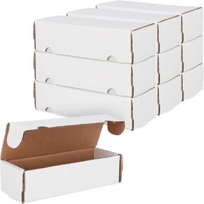 BCW 550 Count Trading Card Storage Box -10ct | Cardboard Organizer for Baseball, Basketball, Football Cards, MTG, Pokemon | Card Game Storage & Protection | Card Storage Box | Assembly Required