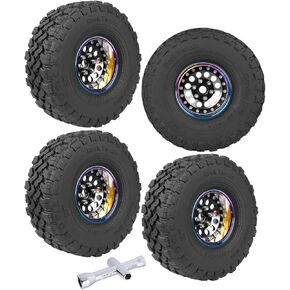 الألومنيوم RC 1.9 في إطارات العجلات لـ 1/10 SCX10 SCX10 II 90046 SCX10 III AXI03007 SCX10 PRO TRX6 TRX6 GEN7 GEN8 D90 VS4-10 MST CFX RC CARLLER CARN