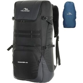 Roamer 40L Travel Praftop Backpack ، مناسبة للرجال والنساء ، حقيبة غير رسمية مع غطاء المطر المثالي للسفر والرحلات