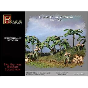 Pegasus PG7401 - حرب فيتنام: US Marines 1: 72 مجموعة طراز بلاستيك