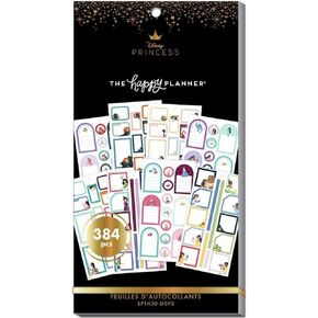 كتاب Happy Planner Value Sticker Book ، Princess Colorful Boxes ، 384