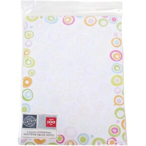 Show-Offs Colorful Doodle Circles Double Sided Stationery Printer Paper - 100 Sheets, 75328