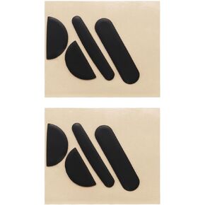 Create idea Pack of 2 Rounded Edges Mouse Feet Skates Mouse Skatse Mouse Feet Replacement 0.8mm Compatible with Logitech MX Master 3 Smooth Glide Pads, Black