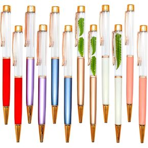 30Pcs Empty Tube DIY Stylus Floating Business Pens - Black Ink Ballpoint Pens for School, Office Accessories