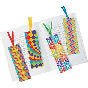 Fun Express Laminated Optical Illusion Bookmarks - 48 Pieces - Educational and Learning Activities for Kids