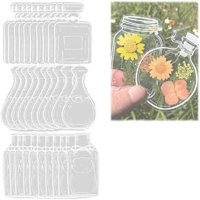 30PCS DIY مرجعية زهرة مجففة DIY ، مقاطع زهرة ، مرجعية مرجعية محلية الصنع مرجعية زهرة جميلة DIY مرجعية مرجعية مجففة صانع الأدوات الزجاجية رغبة في الزجاجة (ب)