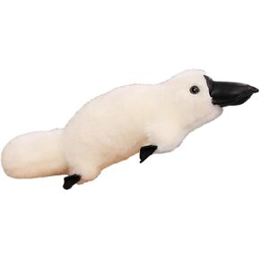 12 بوصة ناعمة واقعية تبدو محشوة بلاتيبس ناعمة أفخم ألعاب Kawaii Platypus Plushies Duckbill هدية للأطفال والعشاق (القهوة)