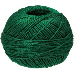 Handy Hands Lizbeth Egyptian Cotton Crochet, Tatting, Knitting Thread Size 3 (50 Grams 120 Yards) – HH03638, Christmas Green
