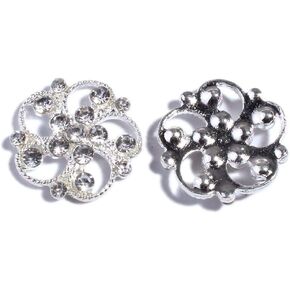 50pcs 19mm أزرار راينستون الذهب الكريستال مع Flatback لمجوهرات DIY صنع باقة الزفاف في عصابات العائلة (KA56)