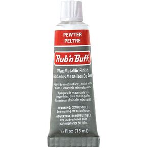 Amaco 76380a Rub 'n Buff Wax Metallic Finish ، Pewter ، 0.5 Ound