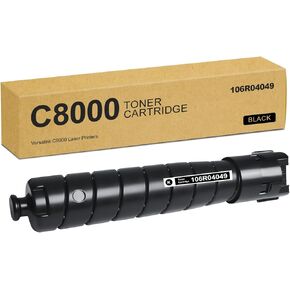 VersaLink C8000 Toner Cartridge Black High Capacity Replacement for Xerox VersaLink C8000 Toner Cartridge for Versalink C8000 C8000DT C8000DTM Printer Ink 1-Pack (20,900 Pages) - 106R04049
