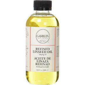 Gamblin 8.5 Oz Refined Linseed Oil (ANG06008)