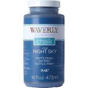 Waverly ® Inspirations chalk الانتهاء من الطلاء الأكريليك - سماء الليل ، 16 أوقية. - 61182E