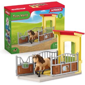 Schleich Farm World ، ألعاب الخيول للفتيات والفتيان ، مجموعة الخيول مع Iceland Pony Stallion Toy Figure