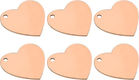 Patikil Heart Charm ، قلادة قلب ختم ختم الفراغات علامات الفولاذ المقاوم للصدأ علامات ختم فارغة قلادة لنقش الليزر in Kuwait