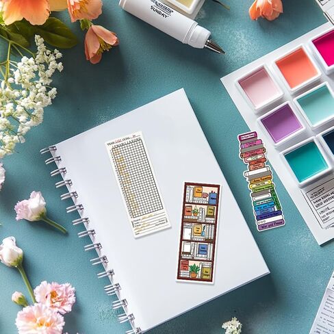 CHGCRAFT Books Clear Stamps Book Pattern Transparent Stamps Scrapbooking Silicone Clear Stamp Seals for DIY Scrapbooking Photo Album Decoration, 4.3x6.3inch in Kuwait
