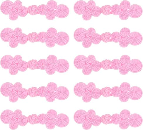 MECCANIXITY 10 Pairs Chinese Knots Frog Buttons Closure Black Sewing Buttons Fasteners for DIY Sewing Coats Cloak Sweater Bridal Costume Outfit,2.76x0.79 Inch in Saudi Arabia